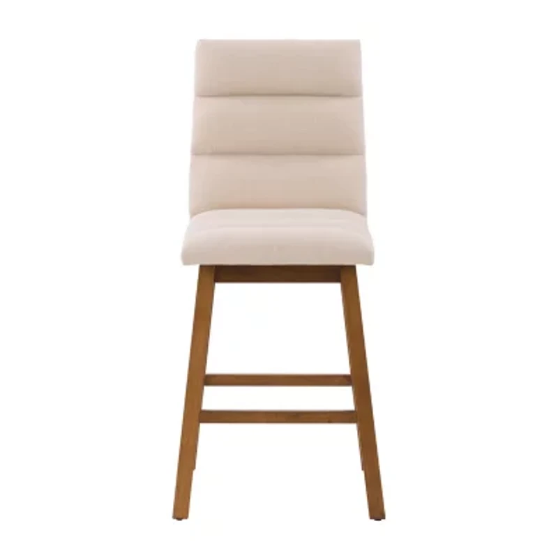 Corliving Boston Dining Collection 2-pc. Upholstered Tufted Bar Stool