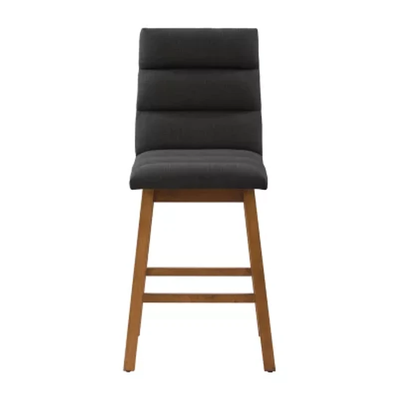 Corliving Boston Dining Collection 2-pc. Upholstered Tufted Bar Stool
