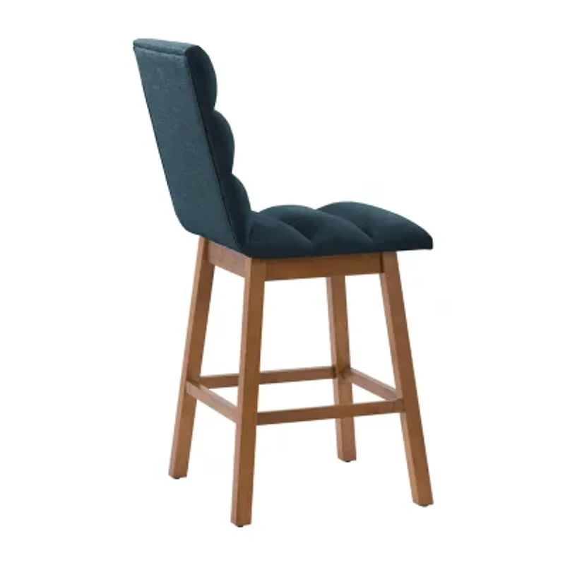 Corliving Boston Dining Collection 2-pc. Upholstered Tufted Bar Stool