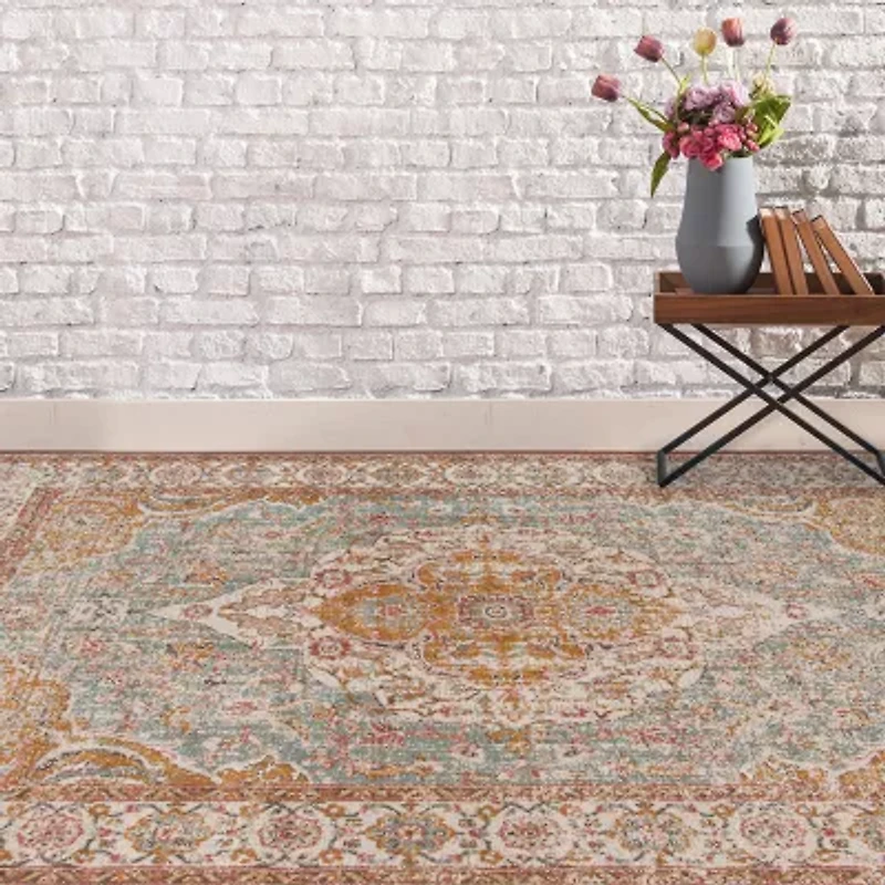 Eternal Bordered Indoor Rectangular Accent Rug