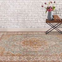 Eternal Bordered Indoor Rectangular Accent Rug