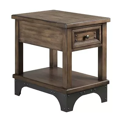 Intercon Incorporated Whiskey River Living Room 1-Drawer Chairside Table