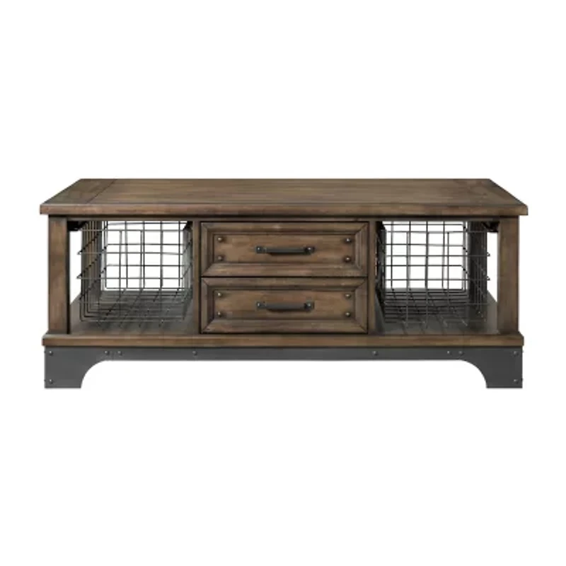 Intercon Incorporated Whiskey River Living Room 2-Drawer Coffee Table