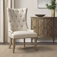 Madison Park Britton  Living Room Collection Tufted Upholstered Armchair