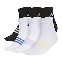 adidas Little & Big Girls 6 Pair Quarter Socks