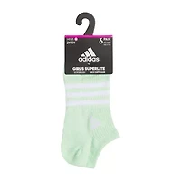 adidas Little & Big Kid Girls 6 Pair No Show Socks