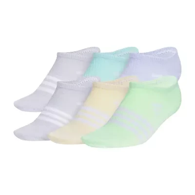 adidas Little & Big Kid Girls 6 Pair No Show Socks