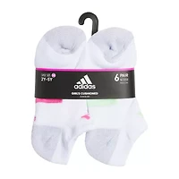 adidas Little & Big Kid Girls 6 Pair No Show Socks