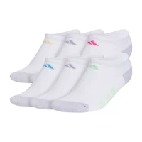 adidas Little & Big Kid Girls 6 Pair No Show Socks