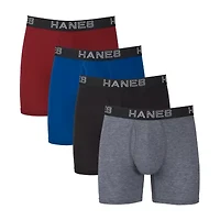Hanes Ultimate Comfort Flex Fit Total Support Pouch Mens 4 Pack Support Pouch Boxer Briefs Ufsba4