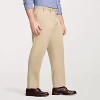 IZOD Sportflex Waistband Non Iron Performance Mens Straight Fit Big and Tall Flat Front Pant