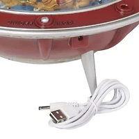 Roman 8.75" Led Ufo Ship Lighted Christmas Tabletop Decor