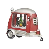 Roman 8" Lighted Bear Camper By Fire Lighted Christmas Tabletop Decor