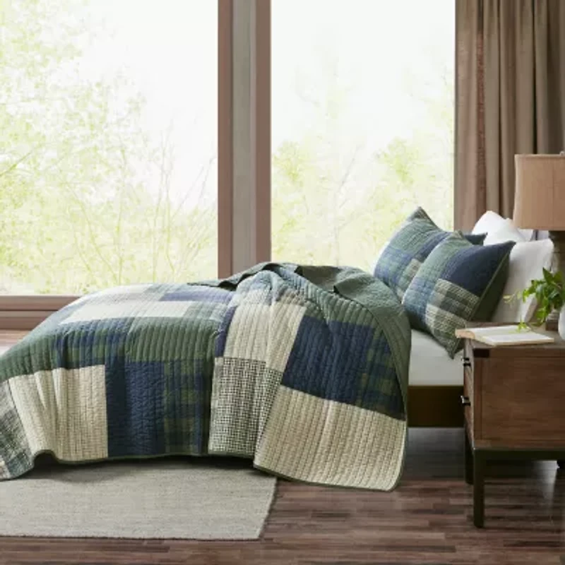 Woolrich Mill Creek Oversized Cotton 3pc Quilt Set