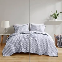 Madison Park Matelasse Reversible 3-pc. Coverlet Set