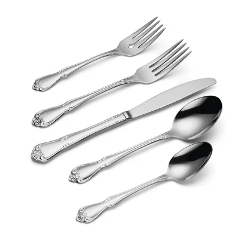 Oneida True Rose 45-pc. Flatware Set