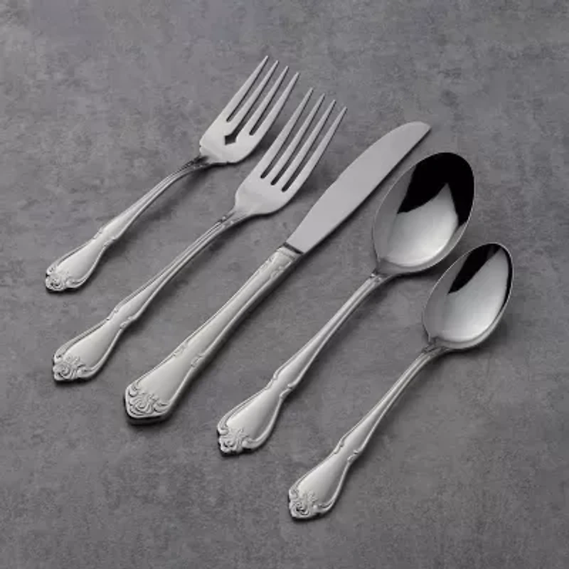 Oneida True Rose 45-pc. Flatware Set