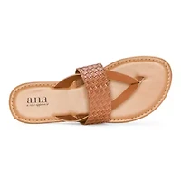a.n.a Womens Woven Band Slide Sandals