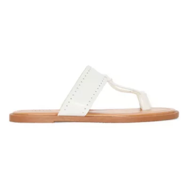a.n.a Womens Studded Toe Strap Slide Slide Sandals