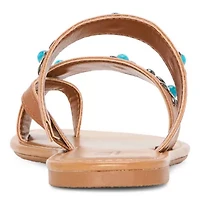 a.n.a Womens Western Toe Strap Slide Sandals