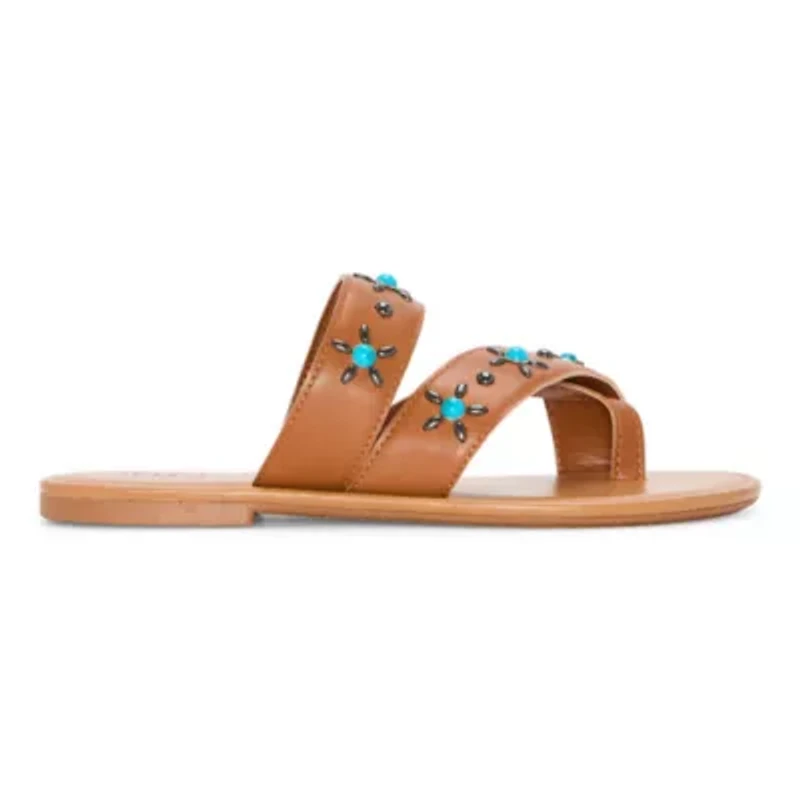 a.n.a Womens Western Toe Strap Slide Sandals