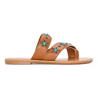 a.n.a Womens Western Toe Strap Slide Sandals