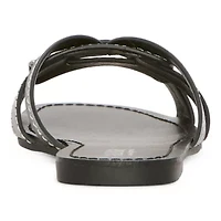 a.n.a Womens Contrast Stitch Slide Sandals