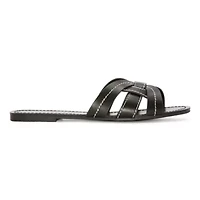 a.n.a Womens Contrast Stitch Slide Sandals
