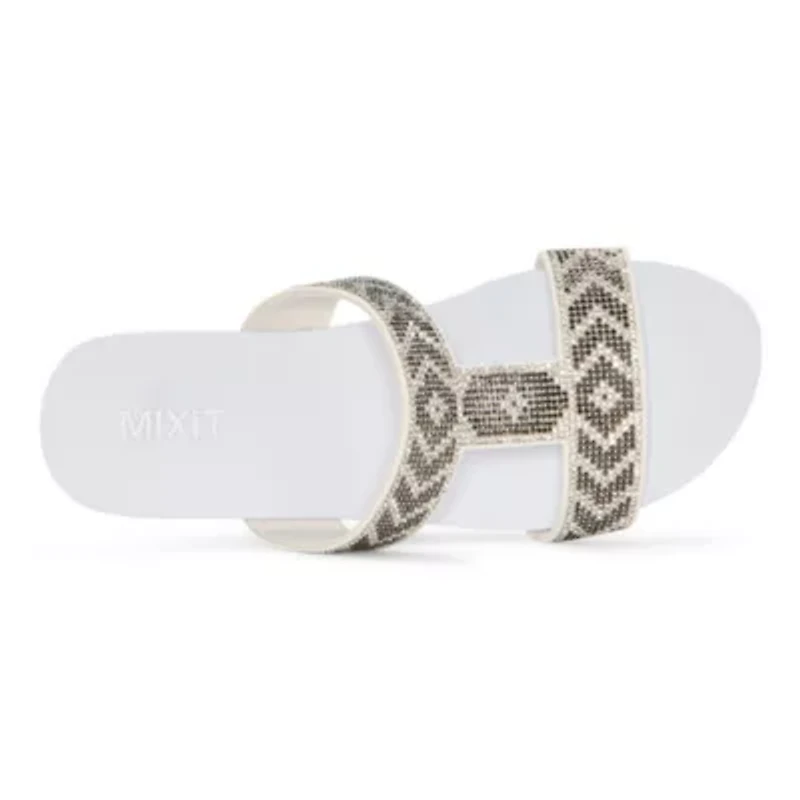 Mixit Womens Chevron H Band Wedge Sandals