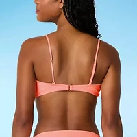 Decree Adjustable Straps Juniors Triangle Bikini Swimsuit Top