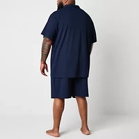 Stafford Mens Short Sleeve 2-pc. Tall Pajama Sets