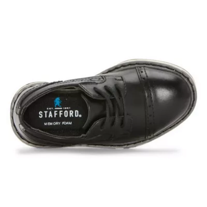 Stafford Lil Cooper Toddler Boys Cap Closed Toe Oxford Shoes