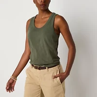 a.n.a Womens U Neck Sleeveless Tank Top