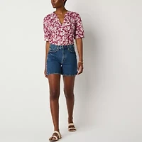a.n.a Relaxed Womens High Rise Denim Short