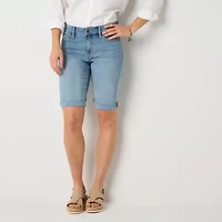 St. John's Bay Womens 11" Mid Rise Bermuda Short