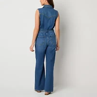 a.n.a Soft Drape Womens Sleeveless Jumpsuit