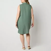 St. John's Bay Womens Plus Sleeveless Maxi Dress
