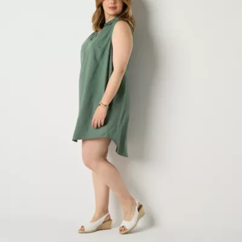 St. John's Bay Womens Plus Sleeveless Maxi Dress