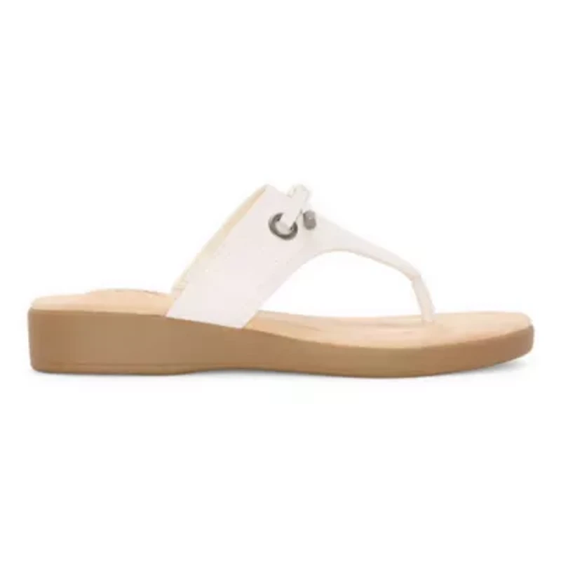 St. John's Bay Womens Arden T-Strap Flat Sandals