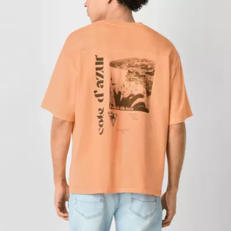 Arizona Mens Short Sleeve Boxy Fit Graphic T-Shirt