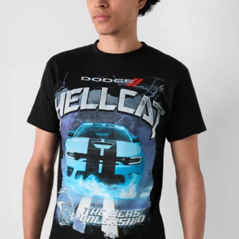 Mens Short Sleeve Dodge Hellcat Graphic T-Shirt