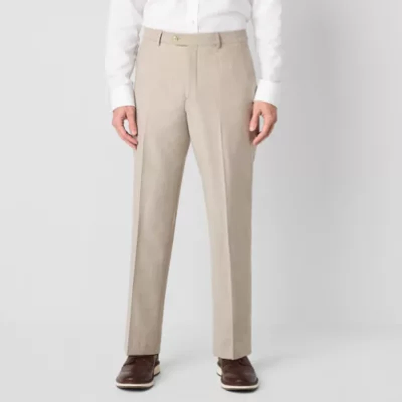 Stafford Coolmax All Season Twill Mens Classic Fit Flat Front Suit Pant