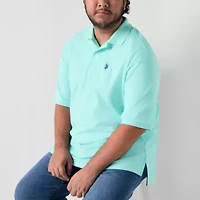 U.S. Polo Assn. Interlock Big and Tall Mens Classic Fit Short Sleeve Shirt