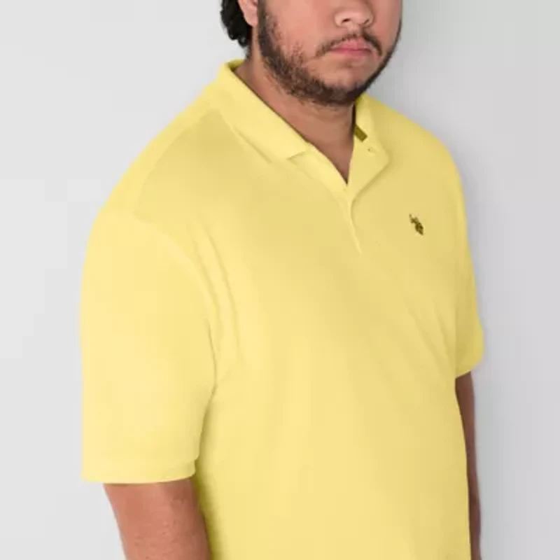 U.S. Polo Assn. Interlock Big and Tall Mens Classic Fit Short Sleeve Polo Shirt