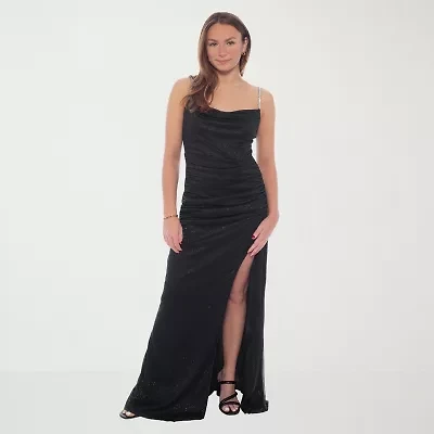 Jump Apparel Womens Juniors Sleeveless Glitter Bodycon Dress