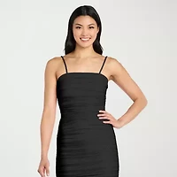 Morgan & Co. Womens Juniors Glitter Bodycon Dress