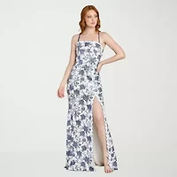 Morgan & Co. Womens Juniors Floral Bodycon Dress