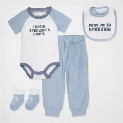 Baby Essentials Boys 4-pc. Pant Set
