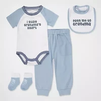 Baby Essentials Boys 4-pc. Pant Set