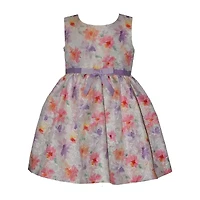 Bonnie Jean Toddler Girls Puffed Floral 2-pc. Dress Set